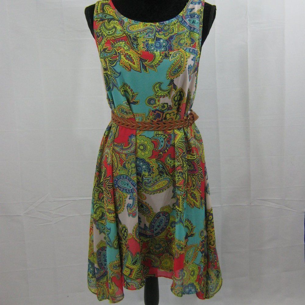 NWOT Robbie Bee Paisley Print Sun Dress